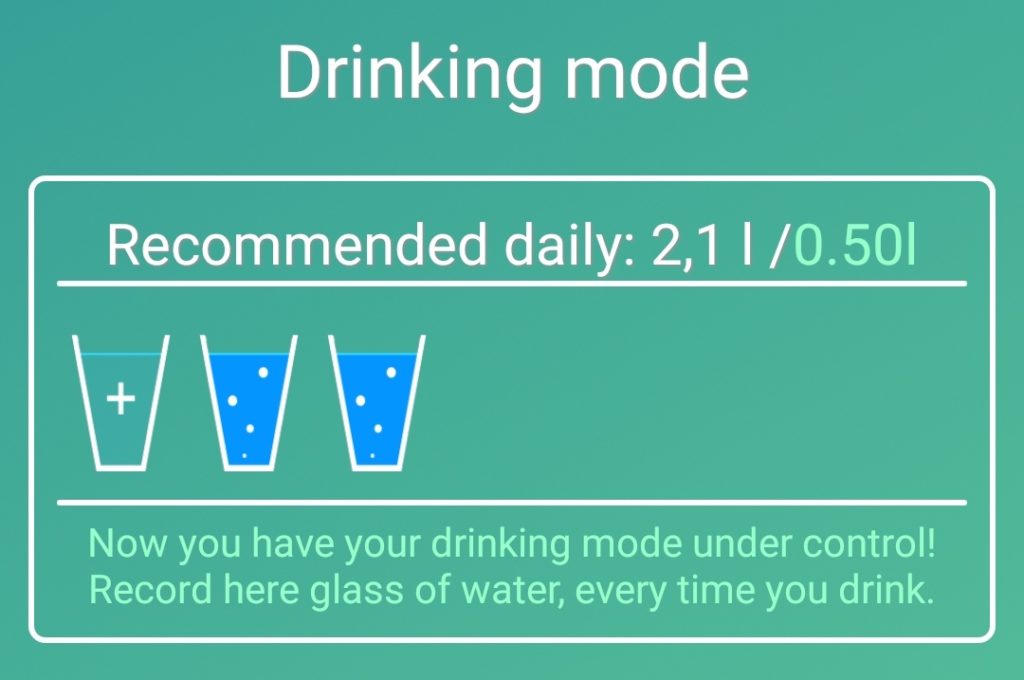 drinking mode app screenshot